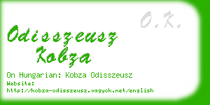 odisszeusz kobza business card